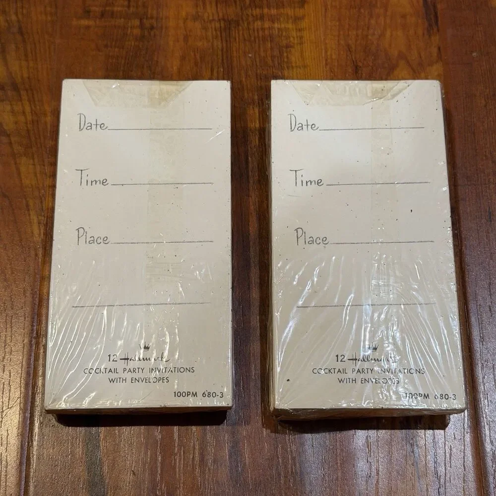 Lot of (34) Vintage Hallmark Slim Jims Cocktail Party Invitation Cards - Unused!